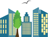 drawing of  sky-scrapers