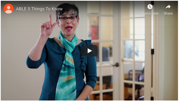 Five things to know about ABLE in ASL