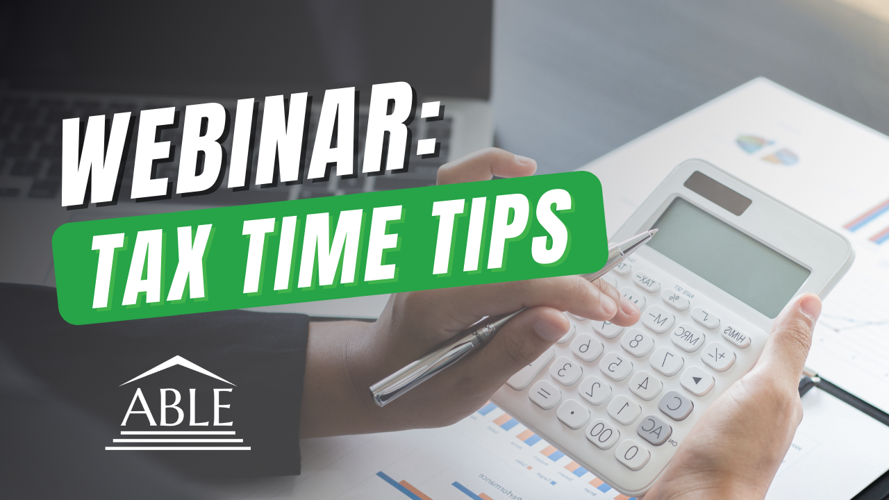 Webinar: Tax Time Tips